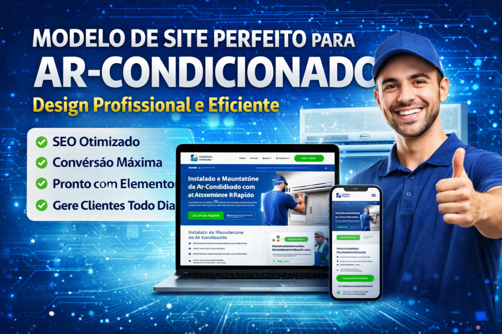 Modelo de Site Perfeito para Empresas de Ar-Condicionado