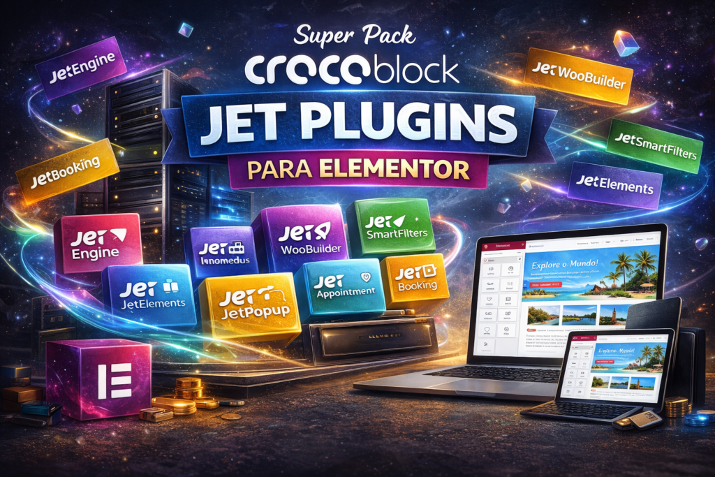 Super Pack Crocoblock Jet Plugins para Elementor – Recursos Avançados para WordPress