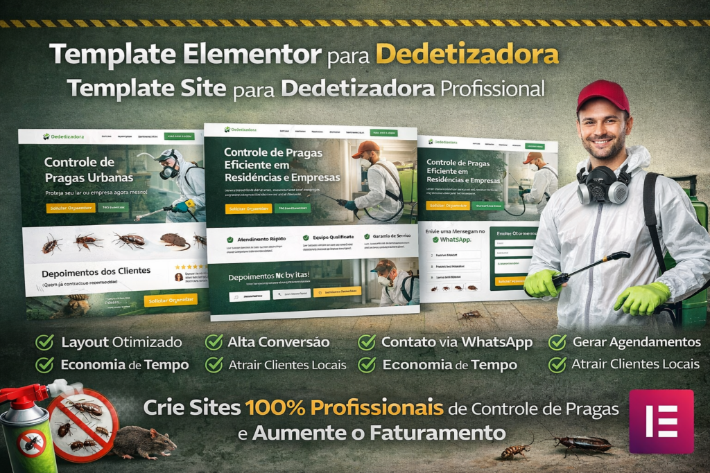 Template Elementor para Dedetizadora